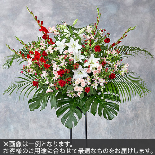 1段スタンド花Mサイズ(レッド・ピンク系)