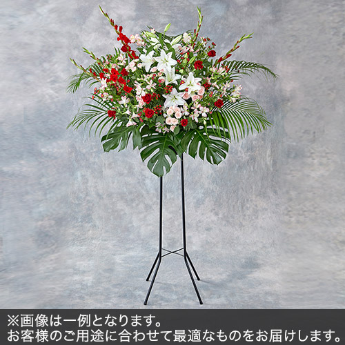 1段スタンド花Mサイズ(レッド・ピンク系)