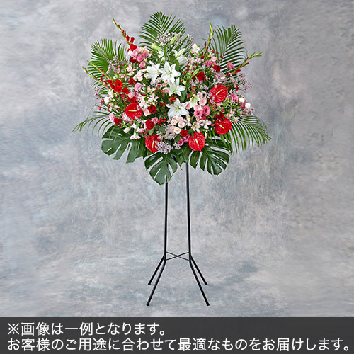 1段スタンド花Lサイズ(レッド・ピンク系)