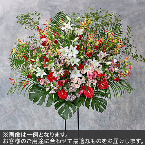 1段スタンド花LLサイズ(レッド・ピンク系)