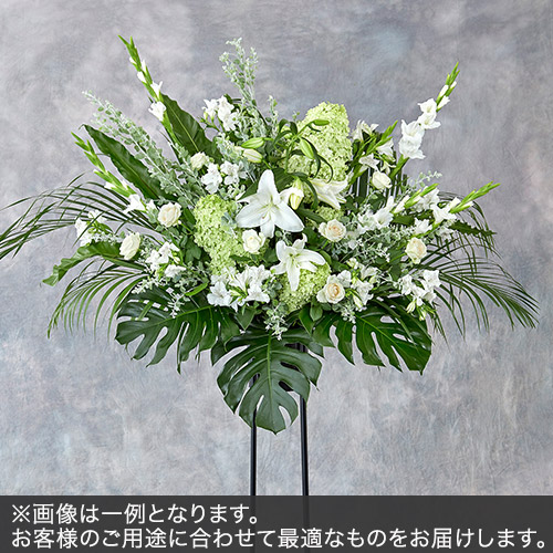1段スタンド花Mサイズ(グリーン・ホワイト系)