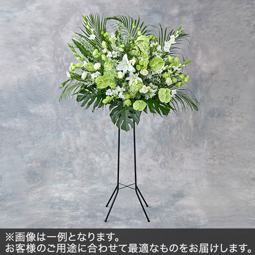 1段スタンド花Lサイズ(グリーン・ホワイト系)