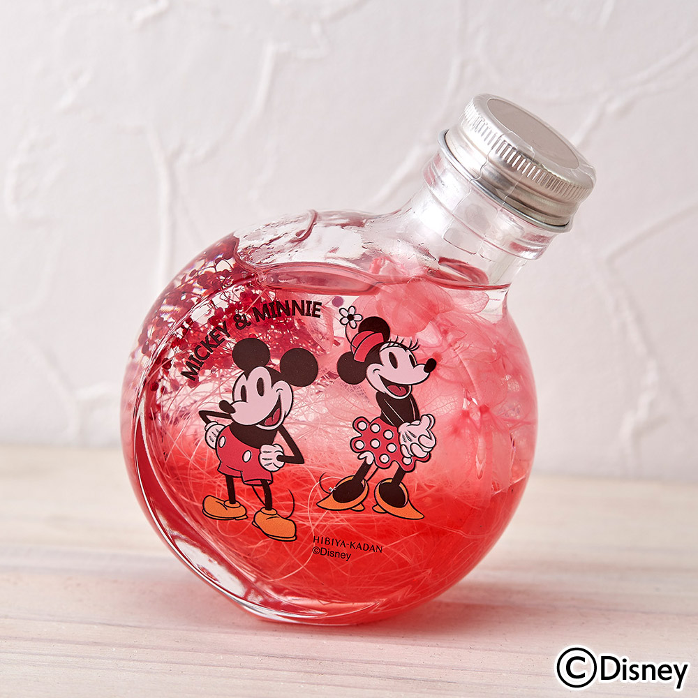 ディズニー フローラルハーバリウム「ミッキー＆ミニー」【沖縄届不可】