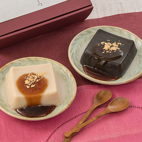 永平寺「胡麻豆腐のすいーつ4個入り」とアレンジメントのセット