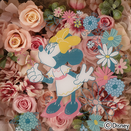 ディズニー フラワーフレームアート「リトルハピネス」（ミニーマウス）