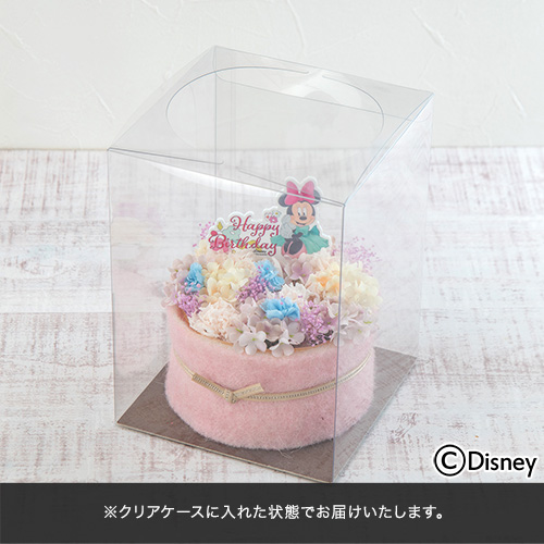 ディズニー プリザーブド＆アーティフィシャルフラワーパティシエ「ハッピーバースデー！」（ミニー）