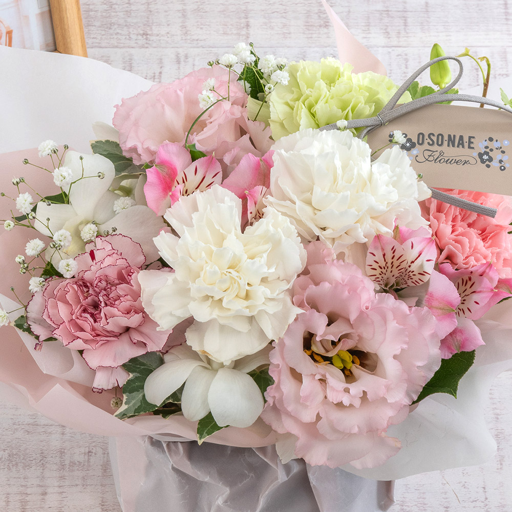 【お供え用】O・SO・NA・E flower 「亡き母に贈るアレンジメント」