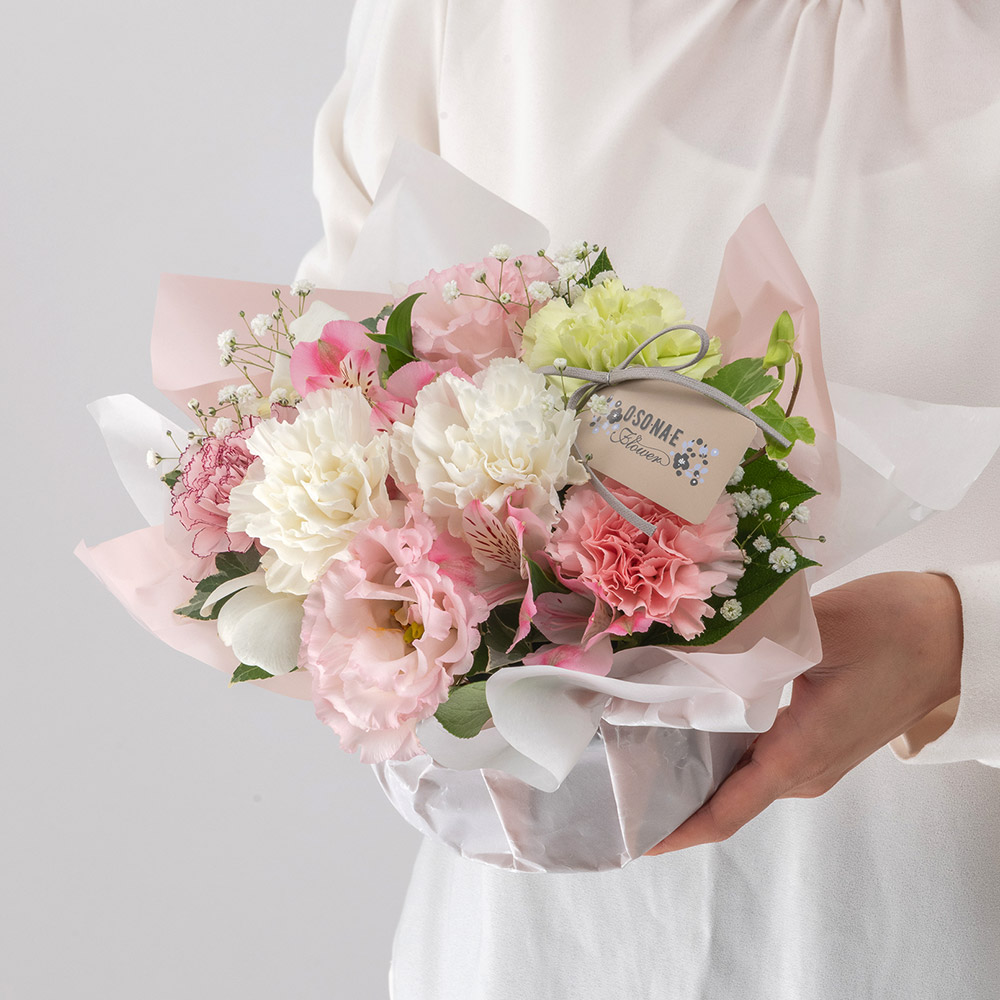 【お供え用】O・SO・NA・E flower 「亡き母に贈るアレンジメント」