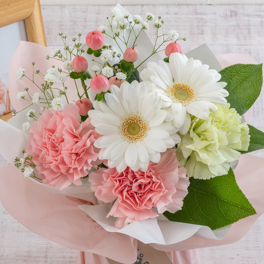 【お供え用】O･SO･NA･E flower 亡き母に贈るそのまま飾れるブーケ