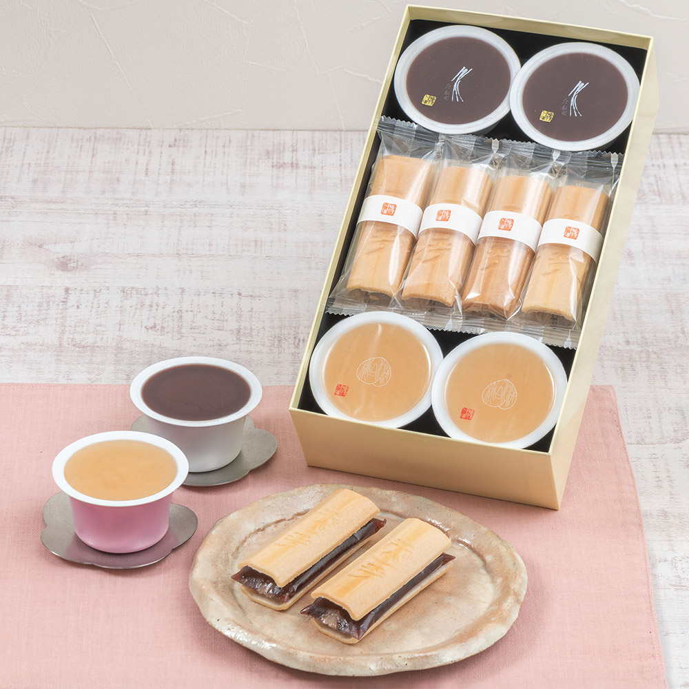 母の日 たねや「涼菓詰合せ」とアレンジメントのセット