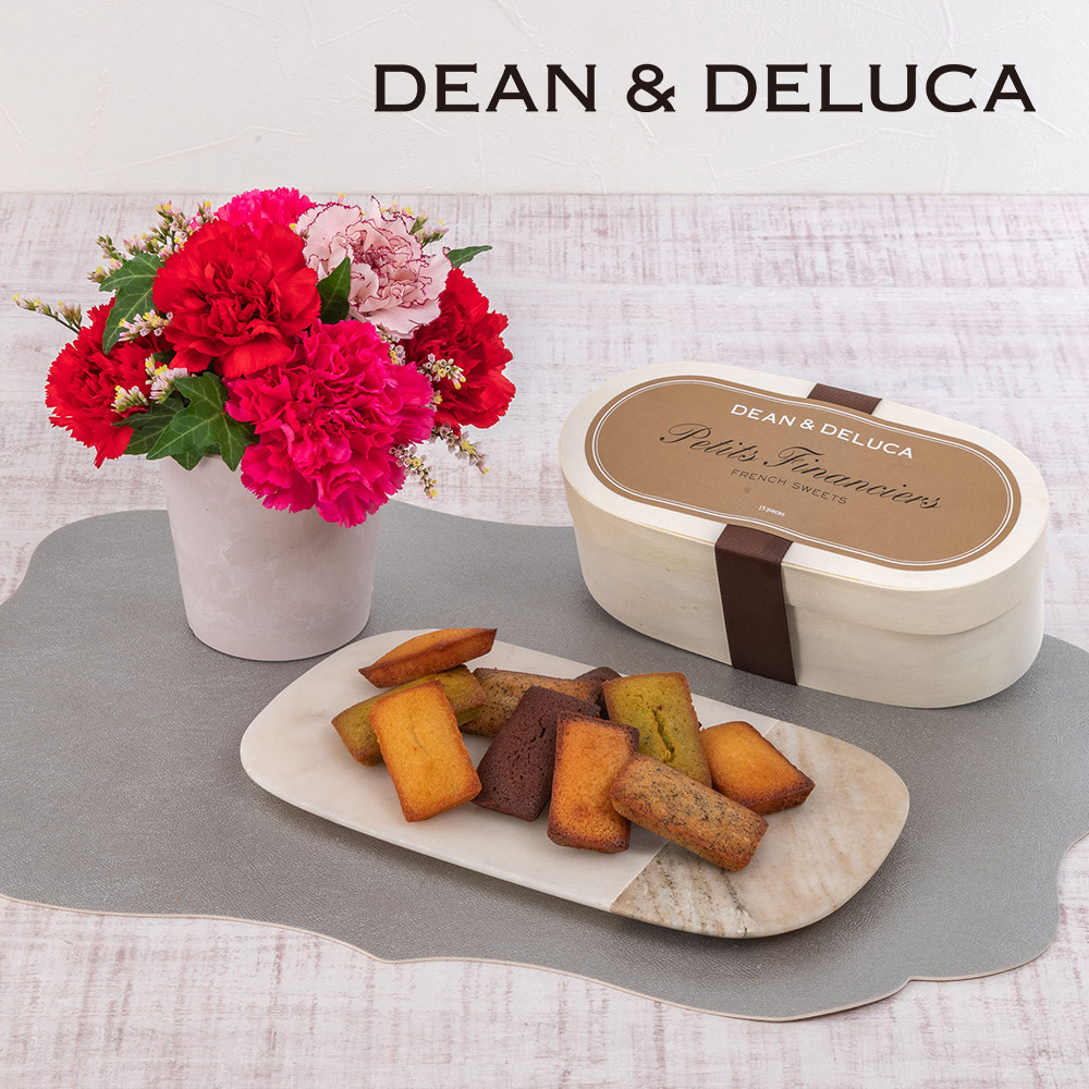 母の日 DEAN ＆ DELUCA「プティフィナンシェ」とアレンジメントのセット
