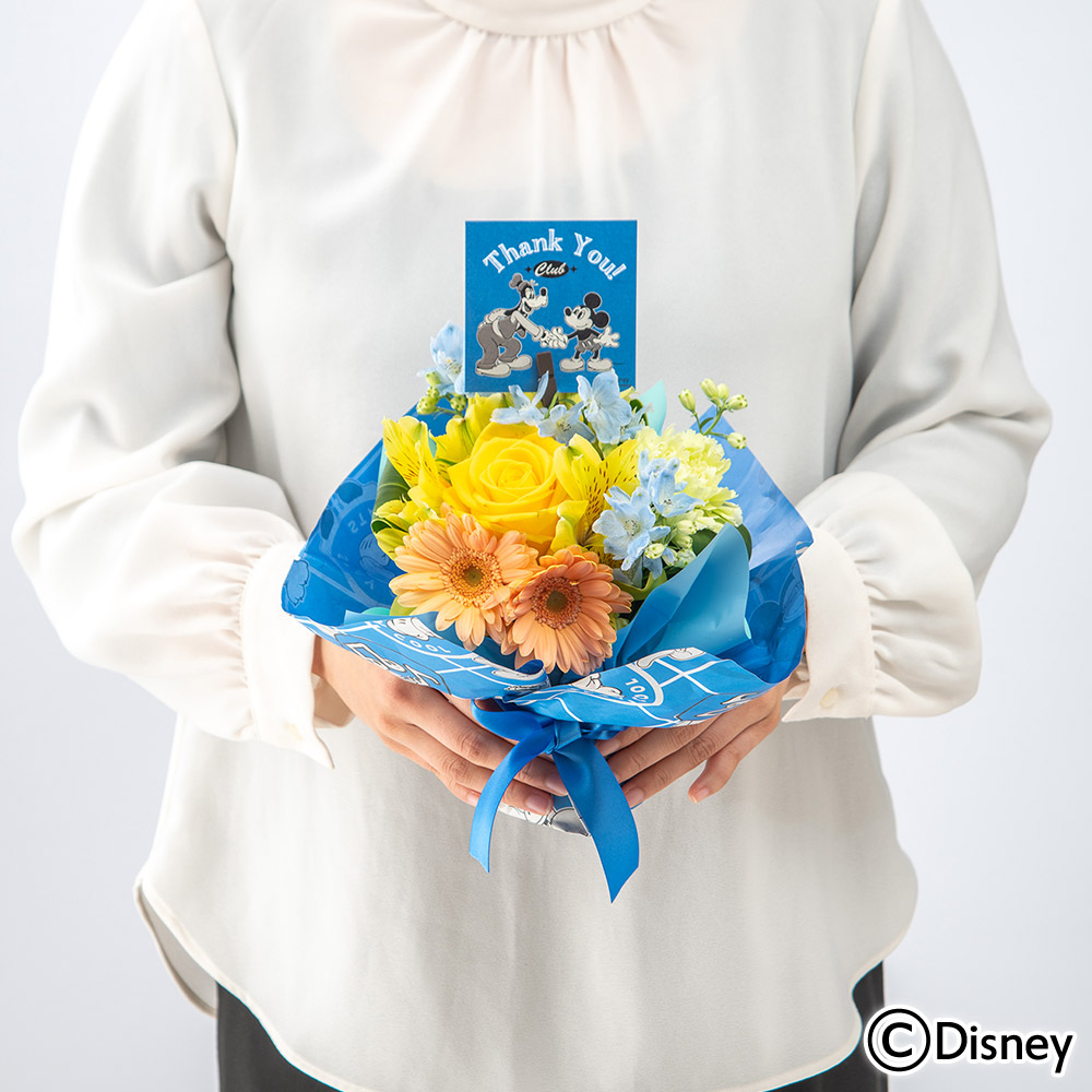 父の日 ディズニー そのまま飾れるブーケ「サンキュー」（ミッキーマウス）