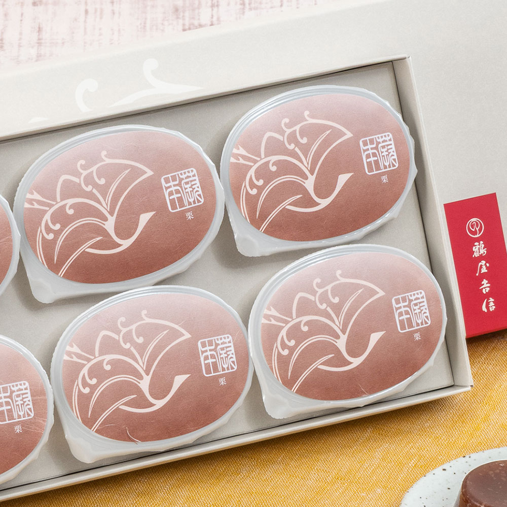 敬老の日 鶴屋吉信「本蕨 栗 」とそのまま飾れるブーケのセット