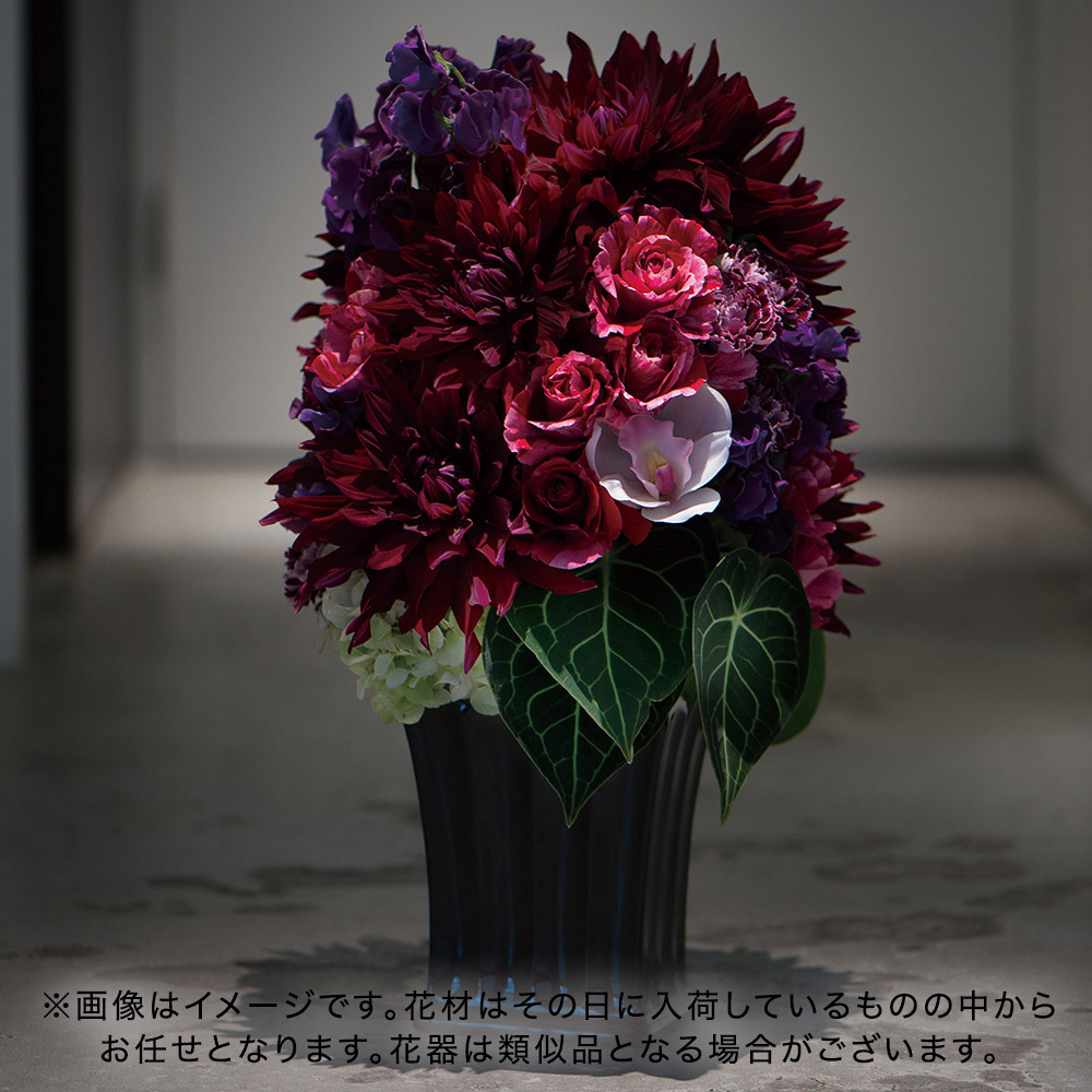 プレミアムセレクション　アレンジメント　ダークレッド【東京都２３区限定】
