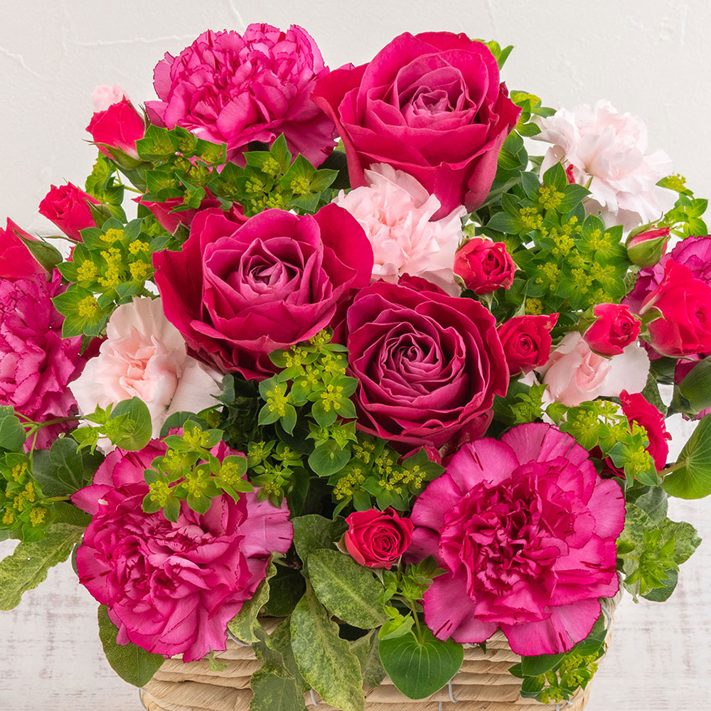 【最短翌日届け】春の旬の花 バラ アレンジメント「フレスカ」
