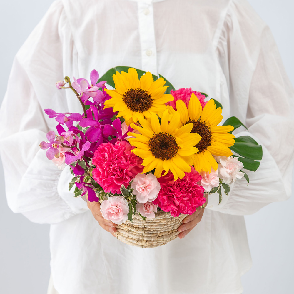 旬の花 ヒマワリ アレンジメント「ラトゥール」