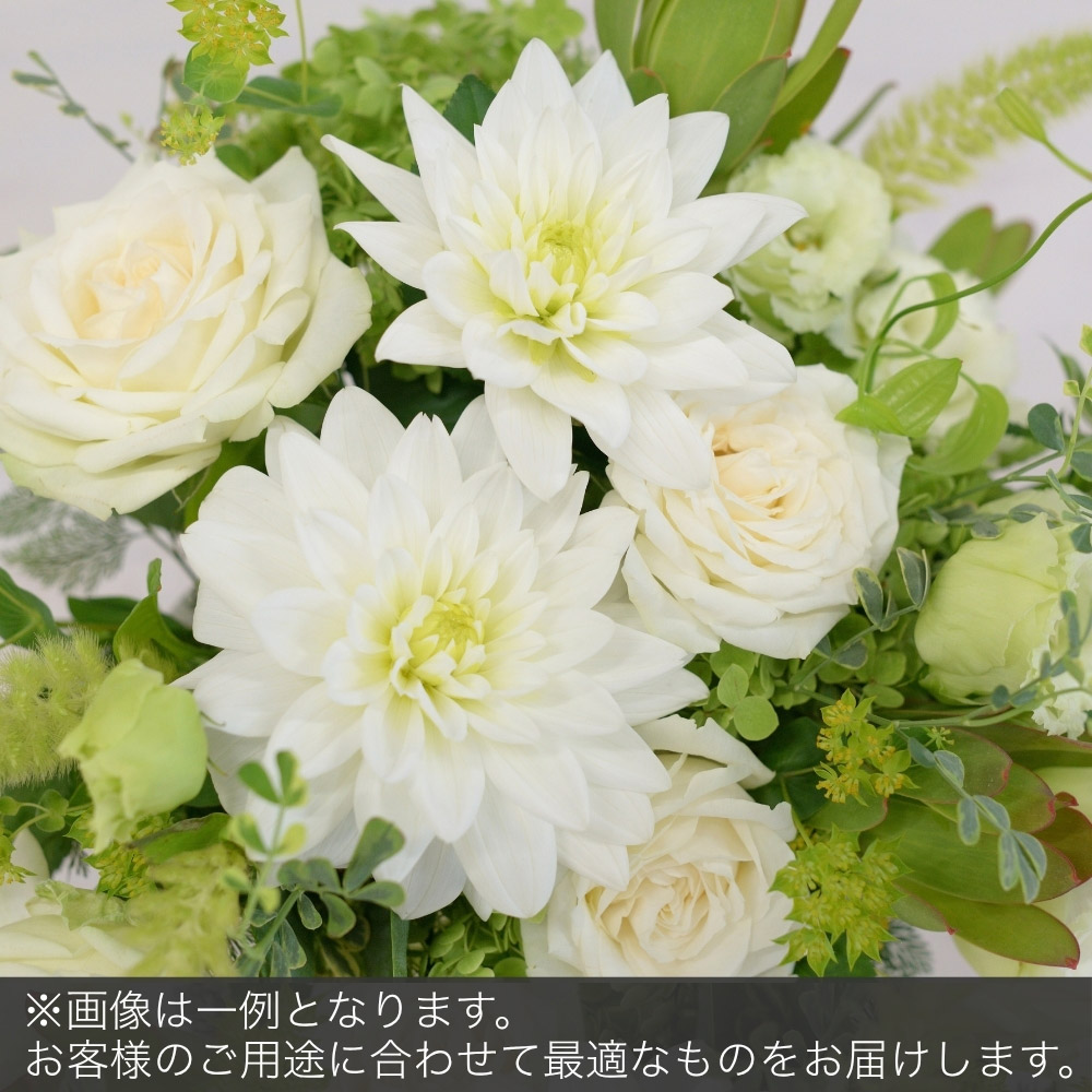 アレンジメントMLサイズ(グリーン・ホワイト系)