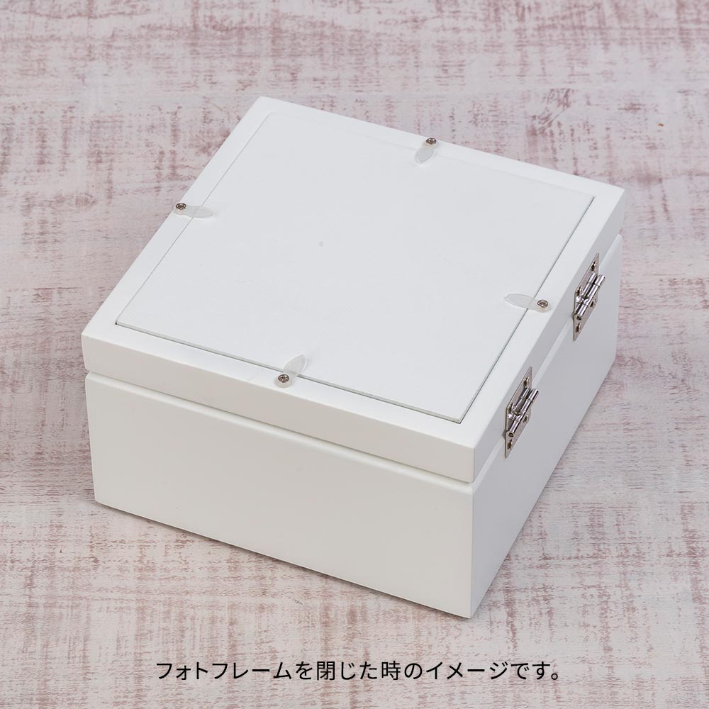 【お供え用】 心安らぐメモリアルフラワーフォトフレーム（パープル）