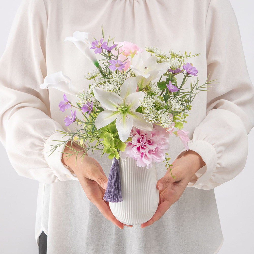 【お供え用】 アーティフィシャルアレンジメント「花優香（はなゆうか）」