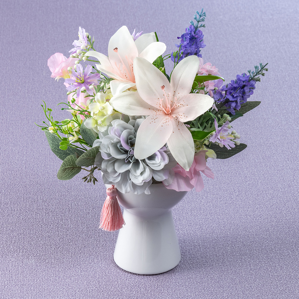 【お供え用】 アーティフィシャルアレンジメント「花明かり」