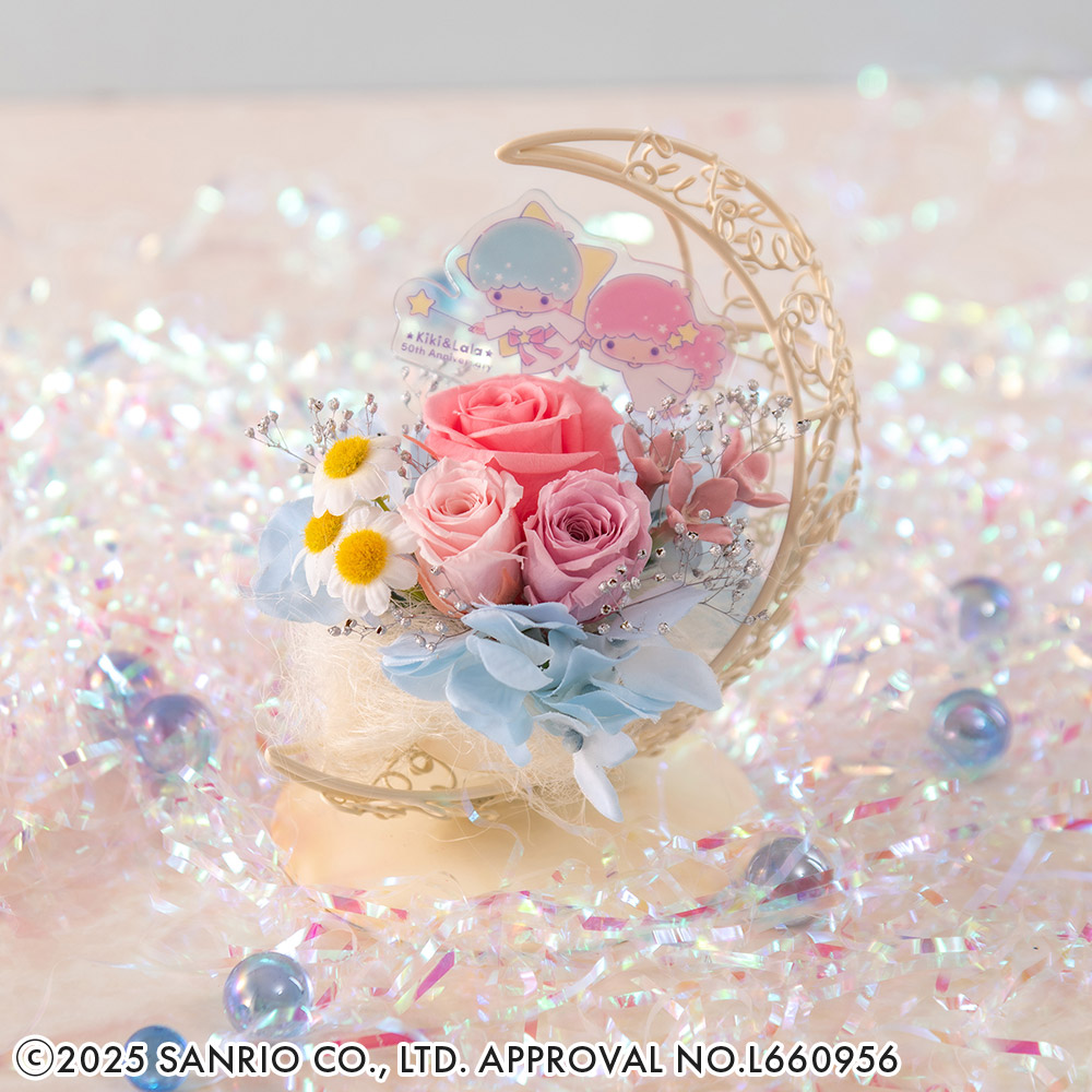 50thキキララ プリザーブド＆アーティフィシャルアレンジメント