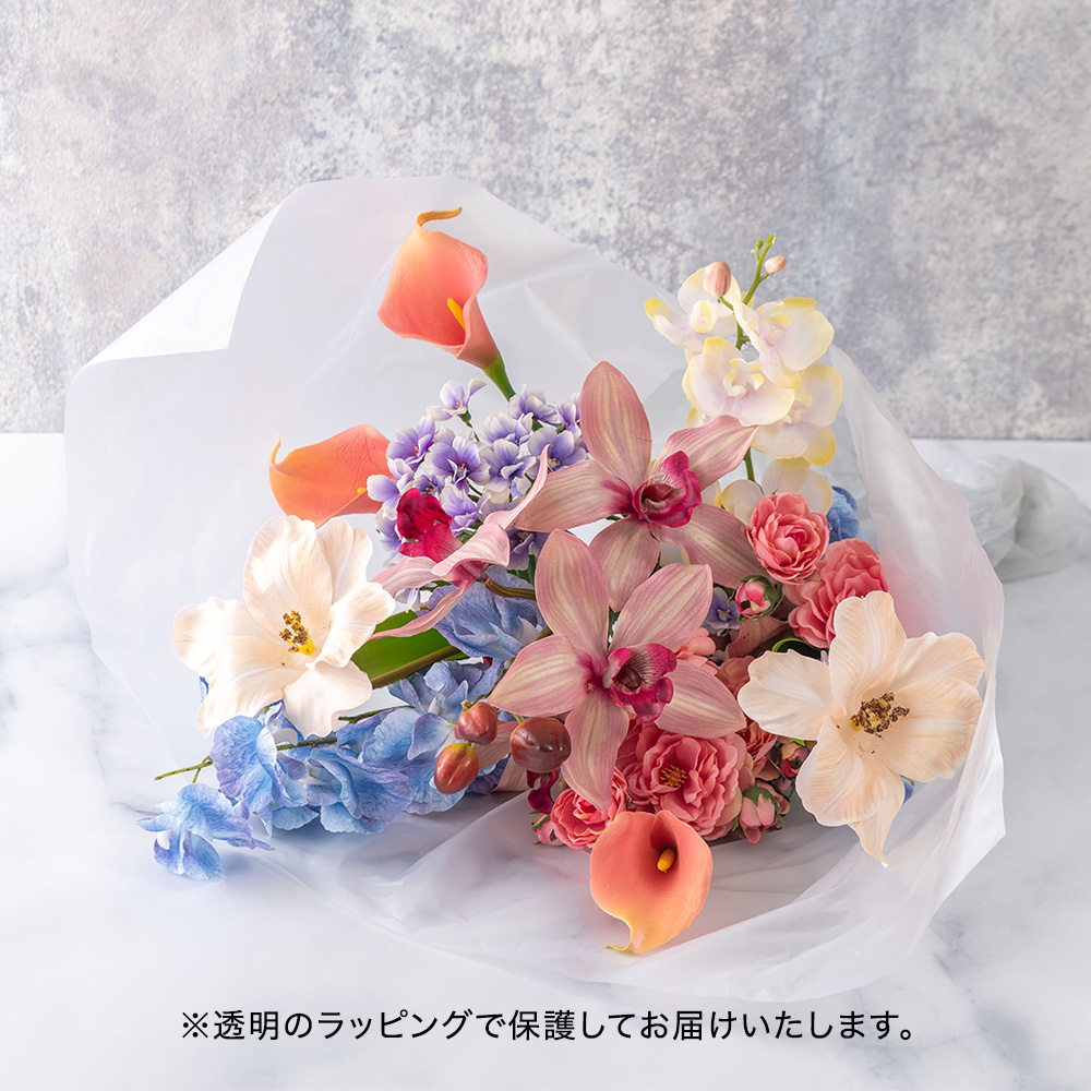 デザイナーズ アーティフィシャルフラワーブーケ「リュクス フルール」
