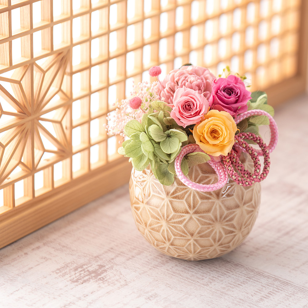 プリザーブドフラワーアレンジメント「花てまり」