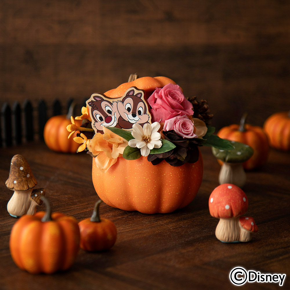 ディズニー プリザーブド＆アーティフィシャルアレンジメント「Happy Halloween（チップ＆デール）」