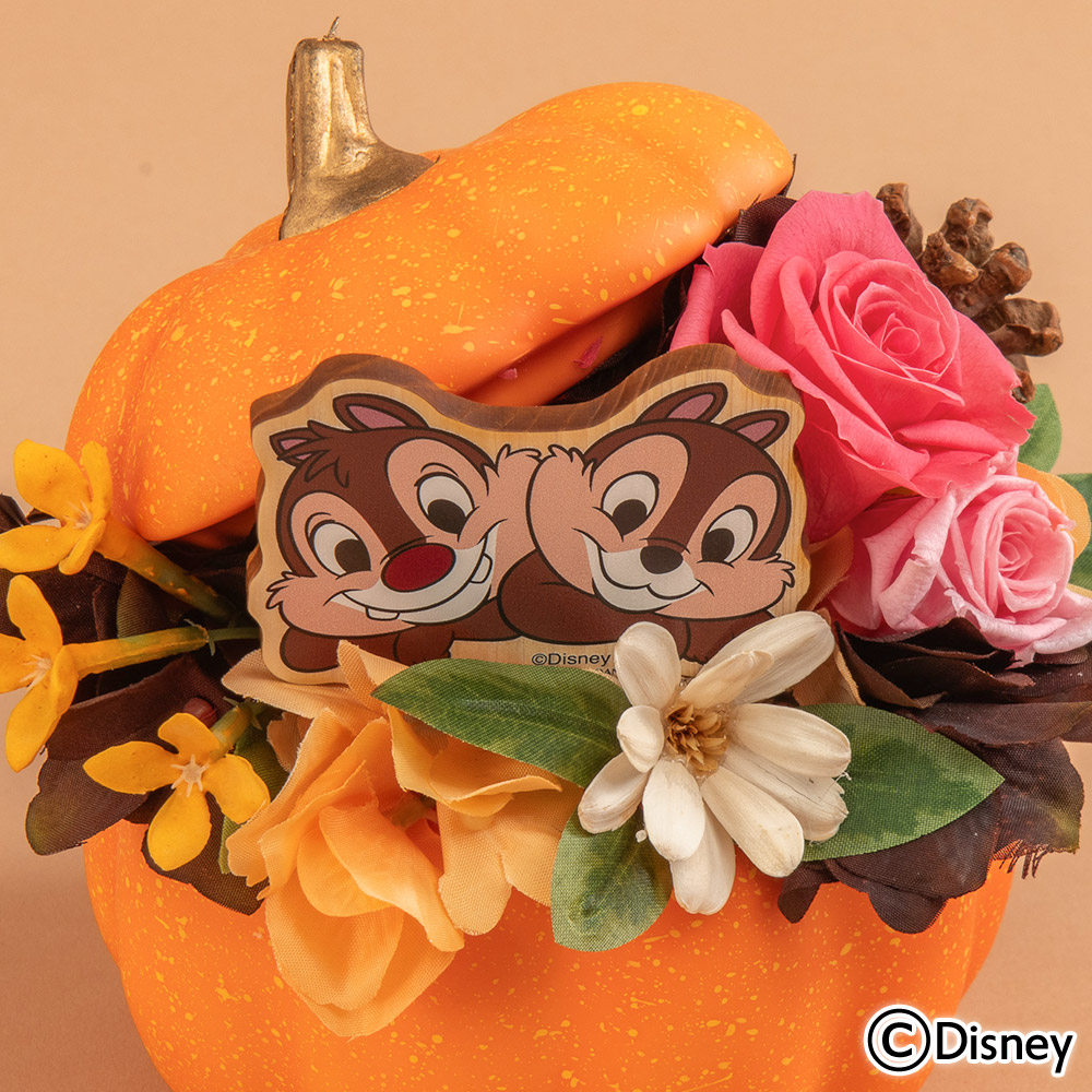 ディズニー プリザーブド＆アーティフィシャルアレンジメント「Happy Halloween（チップ＆デール）」