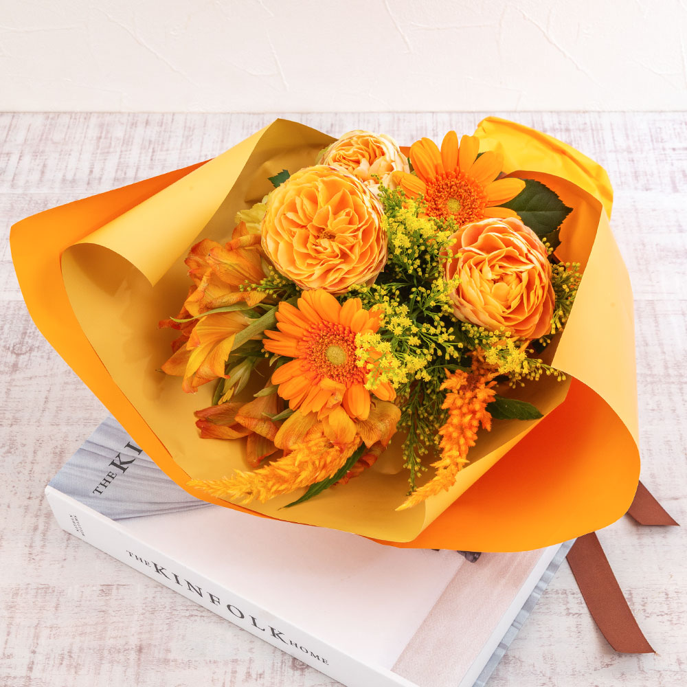 【最短翌日届け】9月旬の花 バラ 花束「ムスカ」