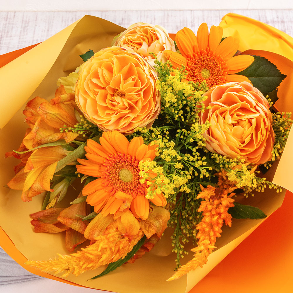 【最短翌日届け】9月旬の花 バラ 花束「ムスカ」