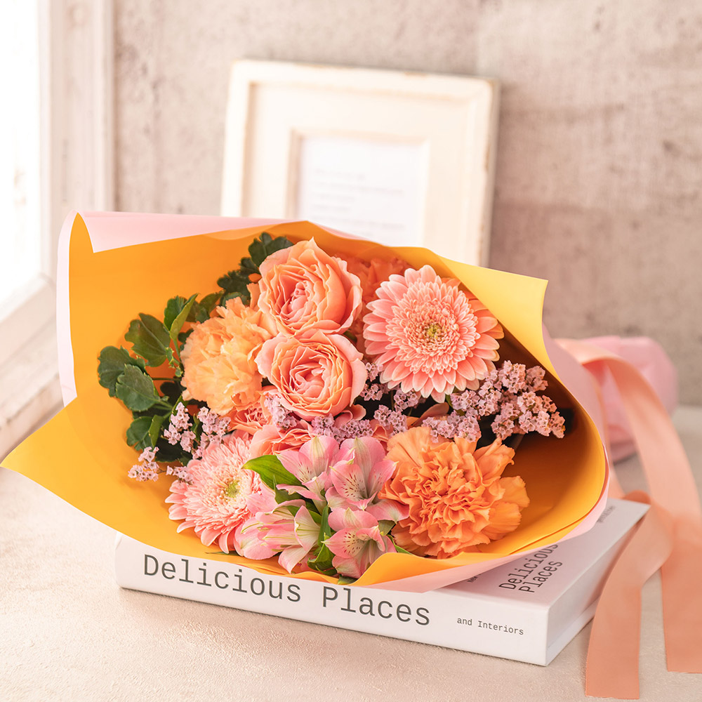 【最短翌日届け】春の旬の花 バラ 花束「ブリッサプリマベーラ」