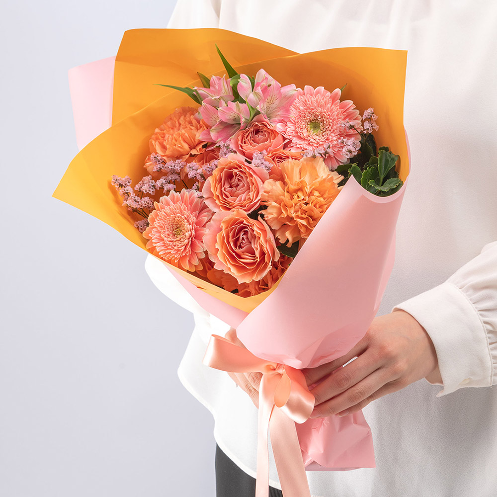 【最短翌日届け】春の旬の花 バラ 花束「ブリッサプリマベーラ」
