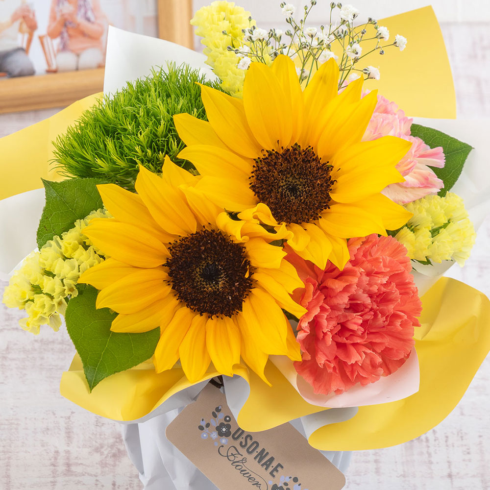 【お供え用】 O・SO・NA・E flower 「7月のそのまま飾れるブーケ」