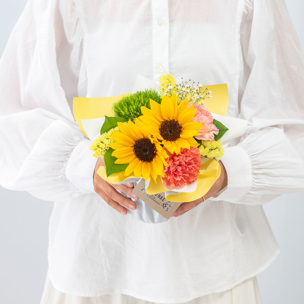 【お供え用】 O・SO・NA・E flower 「7月のそのまま飾れるブーケ」