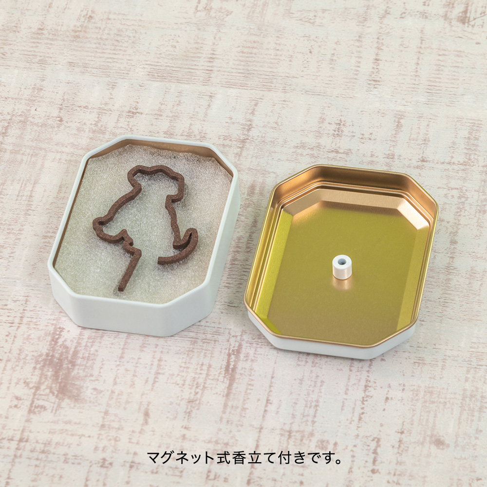 【ペットのお供え用】線香「あの日のおもかげ 犬」とそのまま飾れるブーケのセット