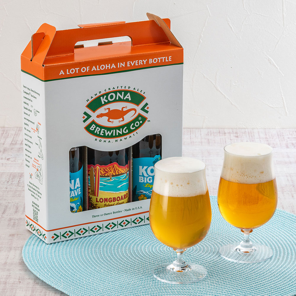 KONA BEER「コナビール3本セット」とそのまま飾れるブーケのセット