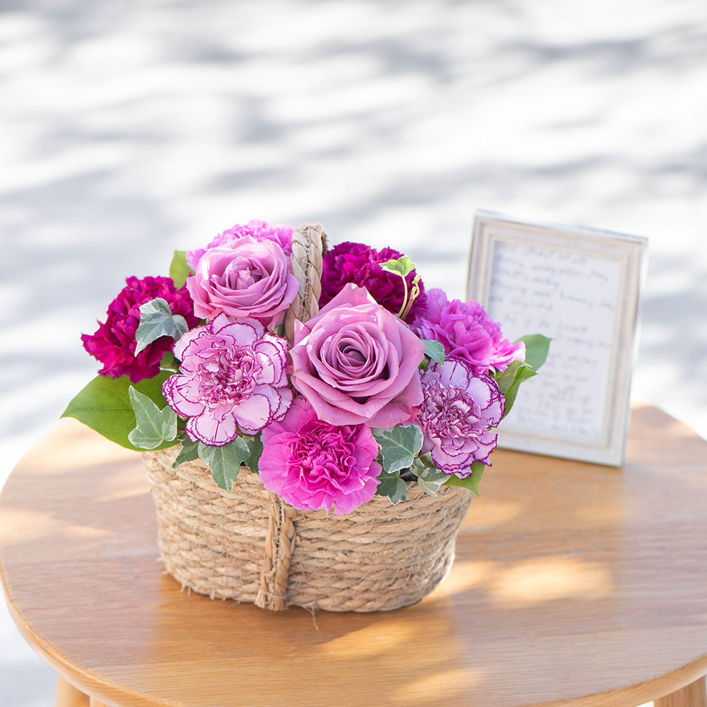 母の日 アレンジメント「ヴィオレノーブル」