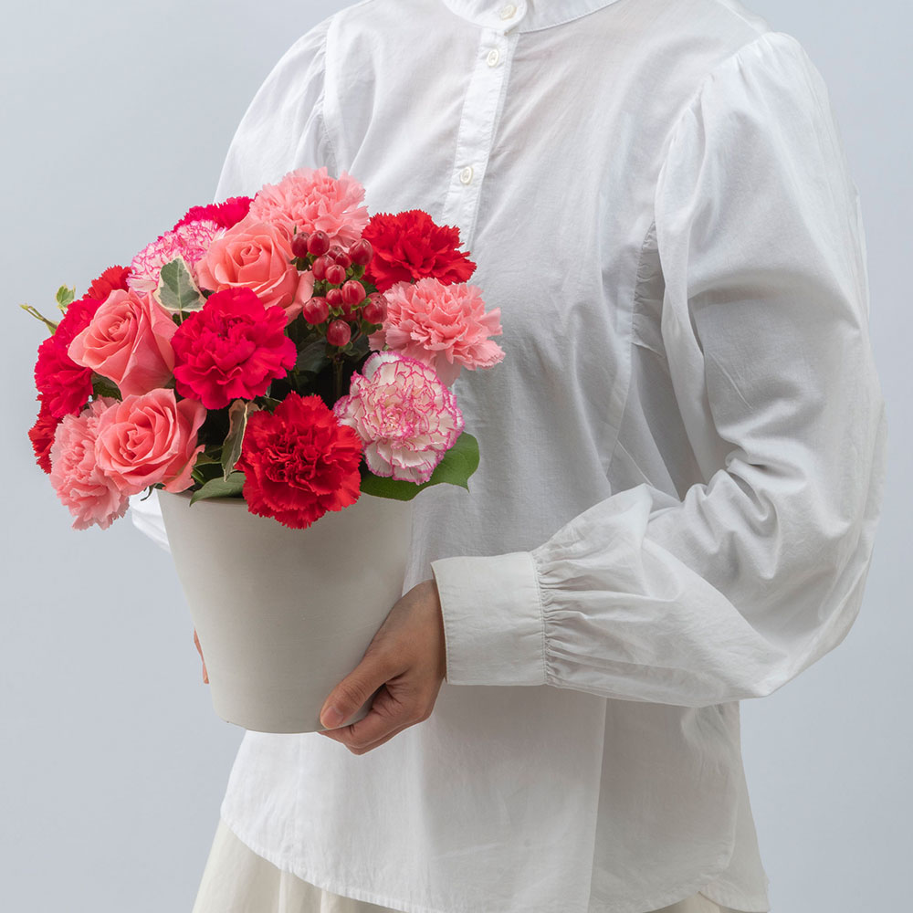 母の日 アレンジメント「グラシュー・ロゼ」