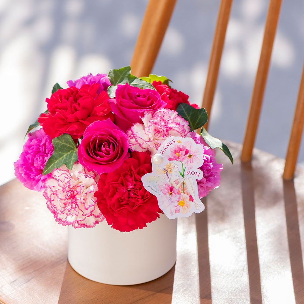 母の日 NozomiYuasa×アレンジメント「シェールママン・リラ」