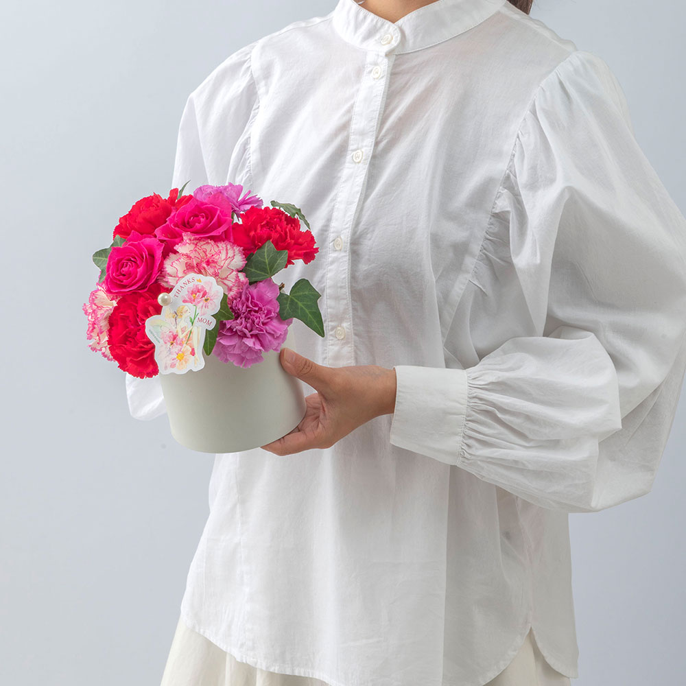 母の日 NozomiYuasa×アレンジメント「シェールママン・リラ」