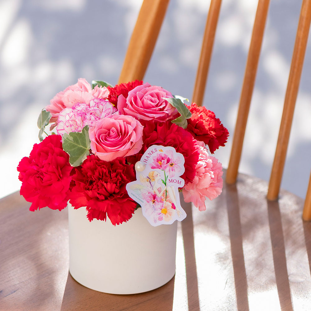 母の日 NozomiYuasa×アレンジメント「シェールママン・ロゼ」