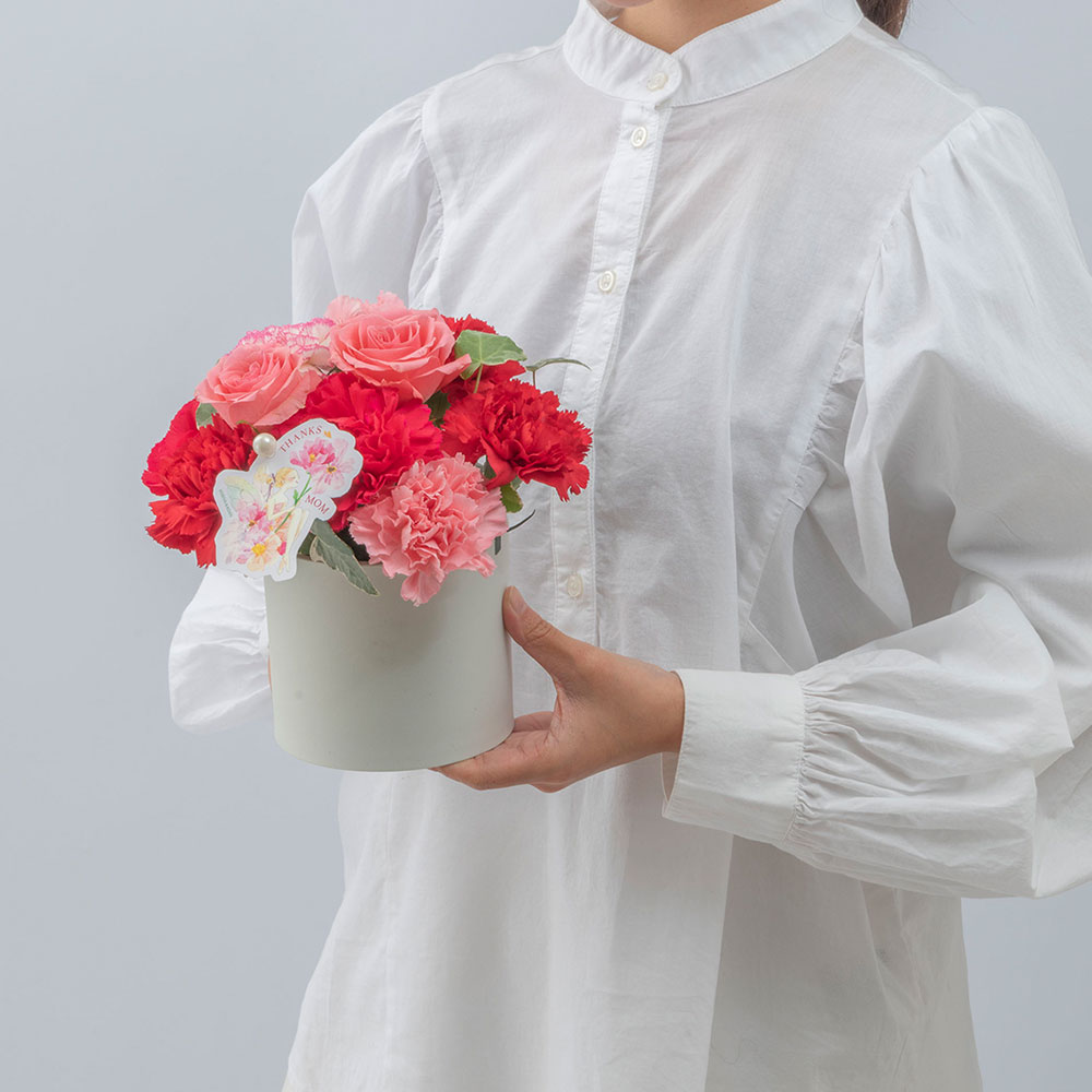 母の日 NozomiYuasa×アレンジメント「シェールママン・ロゼ」