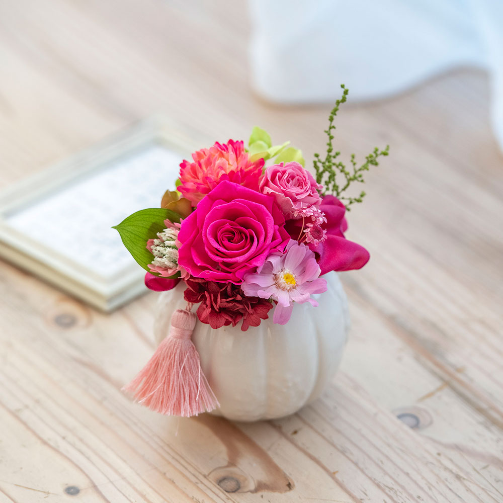 母の日 プリザーブド＆アーティフィシャルアレンジメント「和（なごみ）」