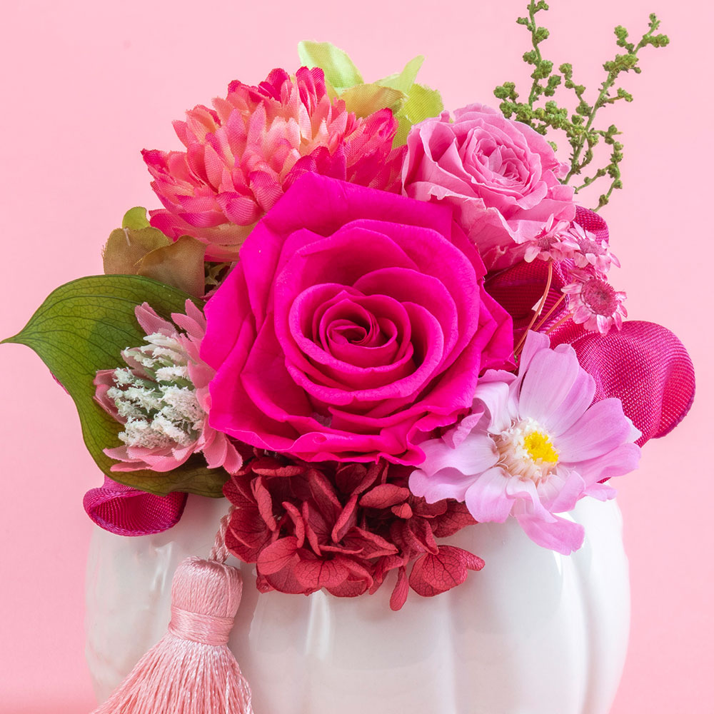 母の日 プリザーブド＆アーティフィシャルアレンジメント「和（なごみ）」