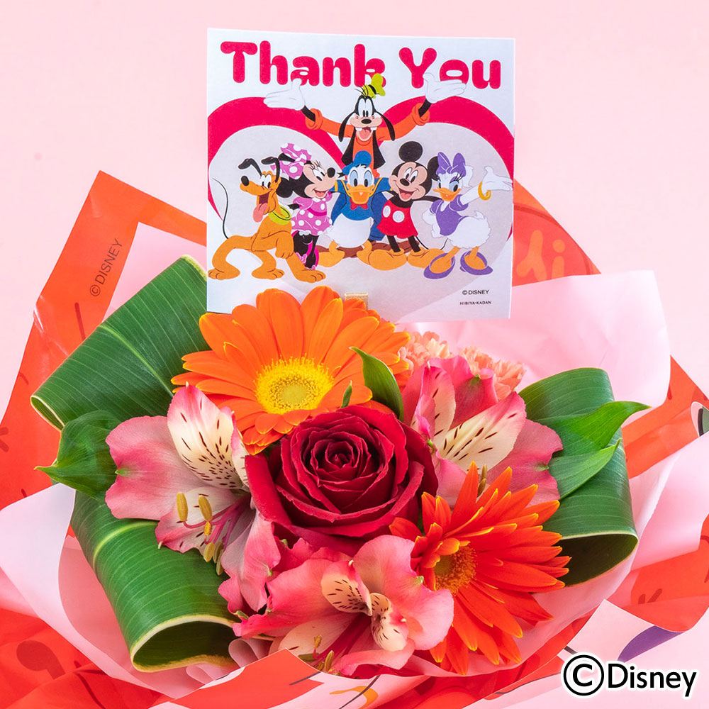 母の日 ディズニー そのまま飾れるブーケ「サンキュー」(ミッキー＆フレンズ)