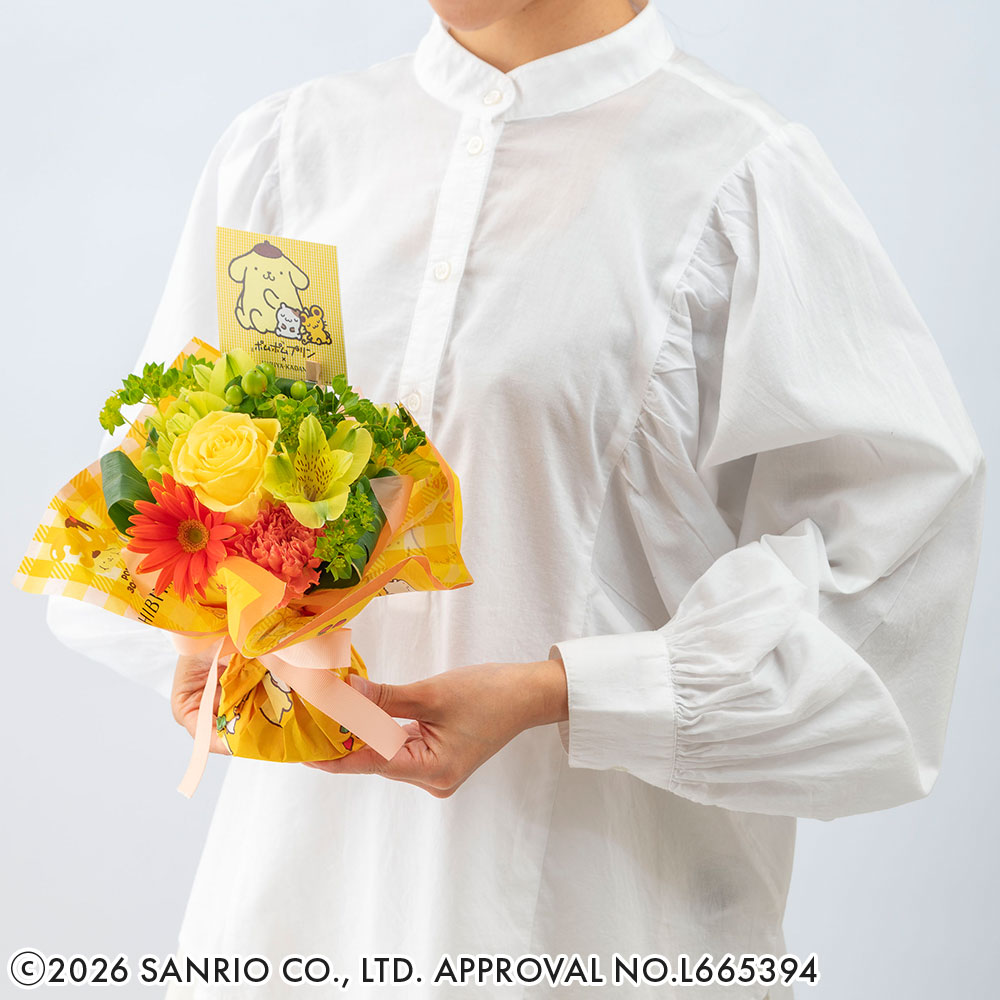 母の日 サンリオ ポムポムプリンそのまま飾れるブーケ