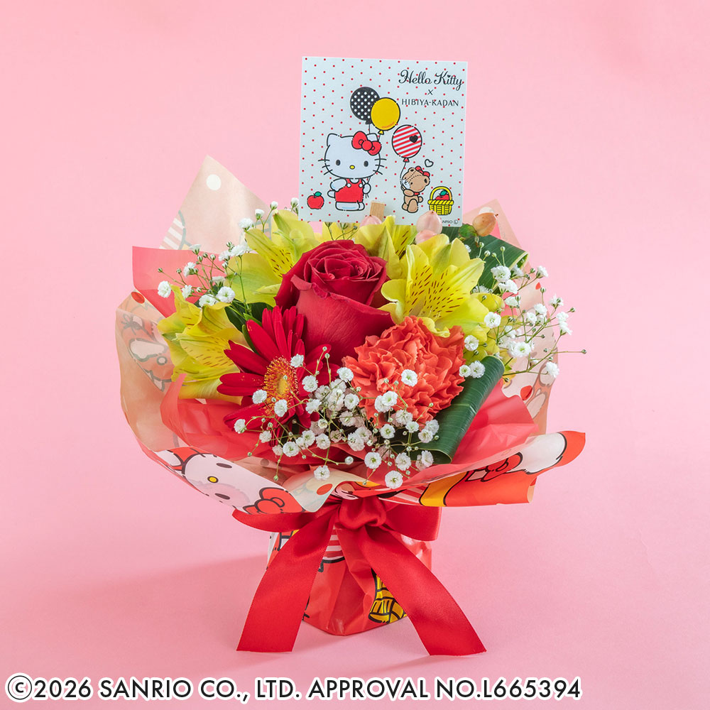 母の日 サンリオ ハローキティそのまま飾れるブーケ