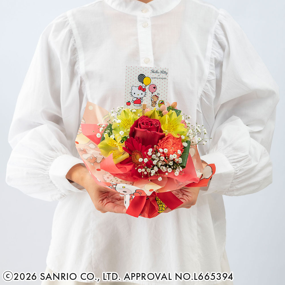 母の日 サンリオ ハローキティそのまま飾れるブーケ