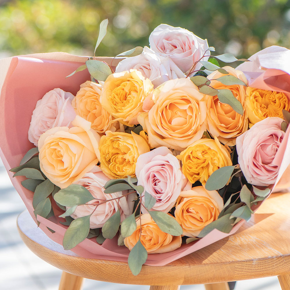 母の日 デザイナーズ花束「ローズミックス」